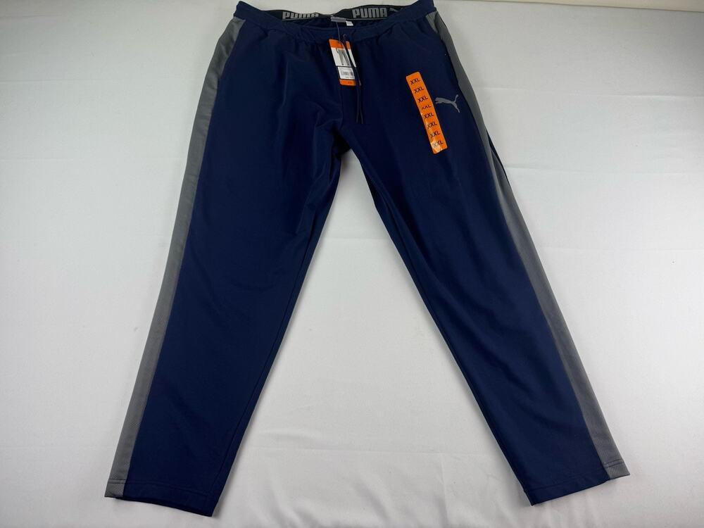 Puma Track Pants Joggers XXL Blue Gray Athletic NWT